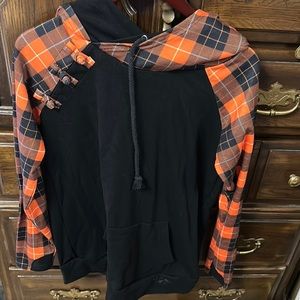 Double hooded sweatshirt